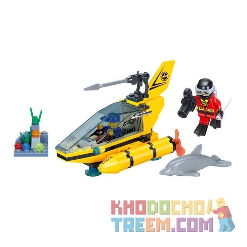 Enlighten 1215 Qman 1215 KEEPPLEY 1215 Xếp hình kiểu Lego CITY Dolphin Watching Boat Thuyền ngắm cá heo 100 khối Enlighten 1215 Qman 1215 KEEPPLEY 1215 Xếp hình kiểu Lego CITY Dolphin Watching Boat Thuyền ngắm cá heo 100 khối