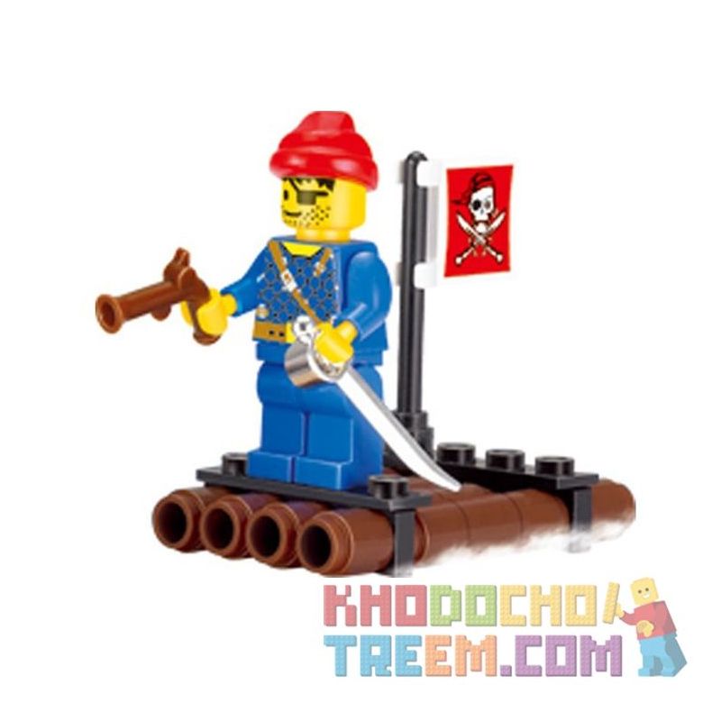 Enlighten 1201 Qman 1201 Xếp hình kiểu Lego PIRATES OF THE CARIBBEAN Pirates BAEBARA Pirate Small Wooden Raft Chiếc Bè Nhỏ Của Cướp Biển 34 khối Enlighten 1201 Qman 1201 Xếp hình kiểu Lego PIRATES OF THE CARIBBEAN Pirates BAEBARA Pirate Small Wooden Raft Chiếc Bè Nhỏ Của Cướp Biển 34 khối
