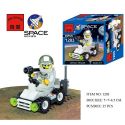 Enlighten 1203 Qman 1203 non Lego SAO HỎA ĐI BỘ bộ đồ chơi xếp lắp ráp ghép mô hình City SPACE Thành Phố 35 khối