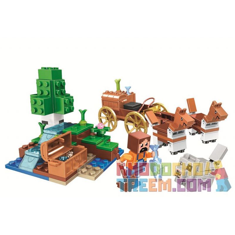 Bela 11130 Lari 11130 Xếp hình kiểu Lego MINECRAFT Scenes Cảnh 162 khối Bela 11130 Lari 11130 Xếp hình kiểu Lego MINECRAFT Scenes Cảnh 162 khối
