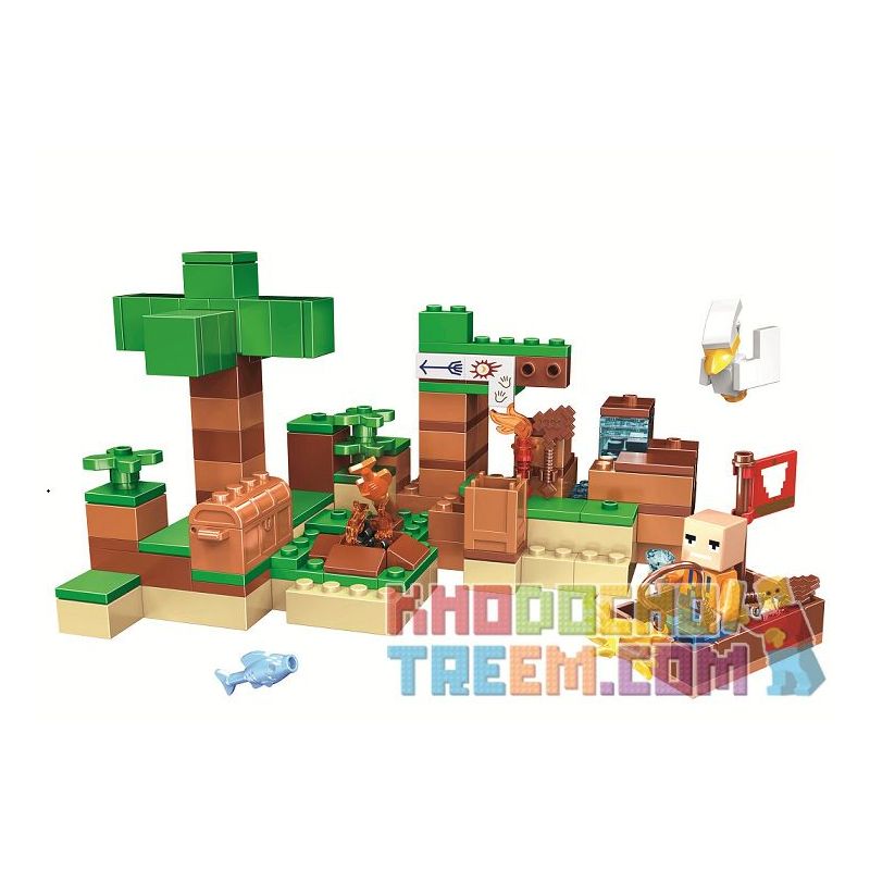 Bela 11132 Lari 11132 Xếp hình kiểu Lego MINECRAFT My World Scenes Cảnh 183 khối Bela 11132 Lari 11132 Xếp hình kiểu Lego MINECRAFT My World Scenes Cảnh 183 khối