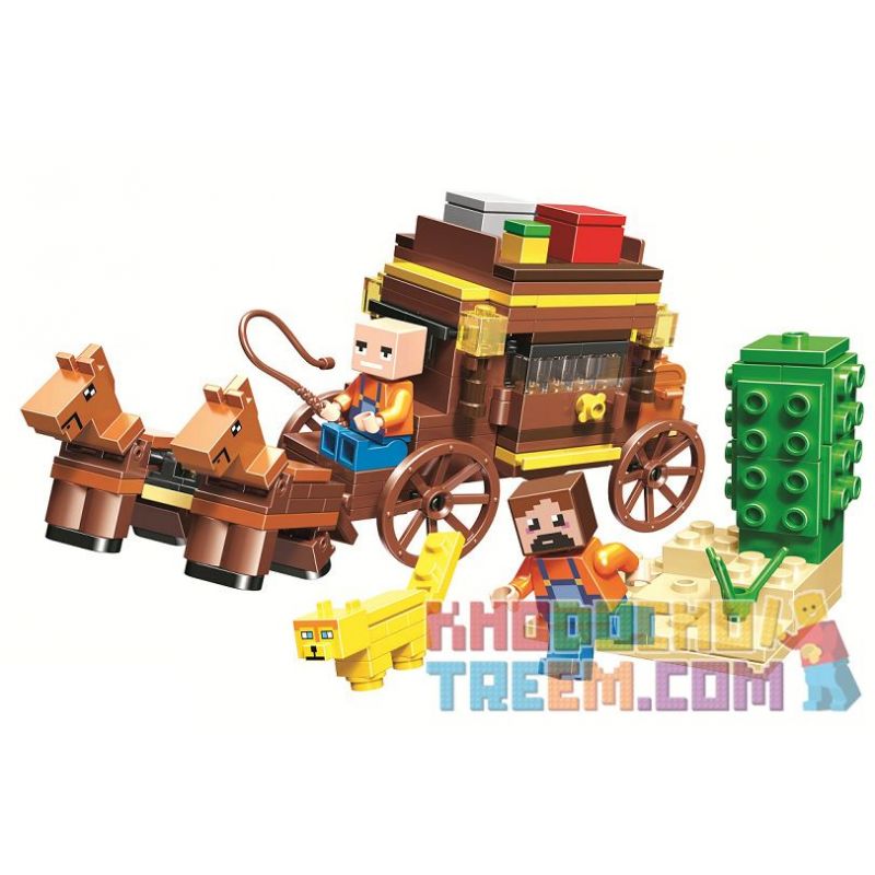 Bela 11134 Lari 11134 Xếp hình kiểu Lego MINECRAFT Scenes Cảnh 199 khối Bela 11134 Lari 11134 Xếp hình kiểu Lego MINECRAFT Scenes Cảnh 199 khối
