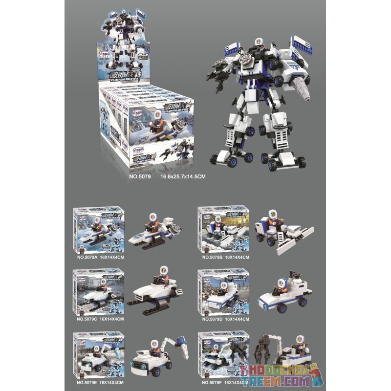 WINNER JEMLOU 5079 5079A 5079B 5079C 5079D 5079E 5079F Xếp hình kiểu Lego GOD OF WAR Ice-Breaking God Of War Breaking The Ice God, Liuhe One Machine Tàu Phá Băng Ares Six In One Mech gồm 6 hộp nhỏ WINNER JEMLOU 5079 5079A 5079B 5079C 5079D 5079E 5079F Xếp hình kiểu Lego GOD OF WAR Ice-Breaking God Of War Breaking The Ice God, Liuhe One Machine Tàu Phá Băng Ares Six In One Mech gồm 6 hộp nhỏ