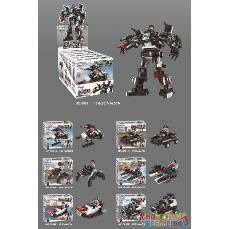 WINNER JEMLOU 5081 5081A 5081B 5081C 5081D 5081E 5081F Xếp hình kiểu Lego SWAT SPECIAL FORCE Explosion-proof Ares Six In One Mech Chống cháy nổ Ares Six in One Mech gồm 6 hộp nhỏ WINNER JEMLOU 5081 5081A 5081B 5081C 5081D 5081E 5081F Xếp hình kiểu Lego SWAT SPECIAL FORCE Explosion-proof Ares Six In One Mech Chống cháy nổ Ares Six in One Mech gồm 6 hộp nhỏ