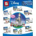 SHENG YUAN SY SY6584 6584 non Lego LÂU ĐÀI DISNEY CHUỘT MICKEY VỊT DONALD HÌNH 8 LOẠI bộ đồ chơi xếp lắp ráp ghép mô hình Disney Princess Công Chúa