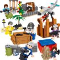 LELE 36057 non Lego NGƯỜI CHIẾN TRƯỜNG CỰC ĐOAN 8 bộ đồ chơi xếp lắp ráp ghép mô hình Collectable Minifigures BATTLEGROUNES Búp Bê Sưu Tầm