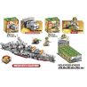 SEMBO 101006 101007 101008 101009 101010 101001 101002 101003 101004 101005 non  THIẾT GIÁP HẠM LỚP IOWA CỦA HOA KỲ 10IN1 bộ đồ chơi xếp lắp ráp ghép mô hình Empires Of Steel Đế Chế Thép 240 khối