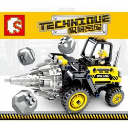 SEMBO 701200 non  MÁY KHOAN MÔ PHỎNG bộ đồ chơi xếp lắp ráp ghép mô hình  TECHINQUE Kỹ Thuật Công Nghệ Cao Mô Hình Phương Tiện 235 khối