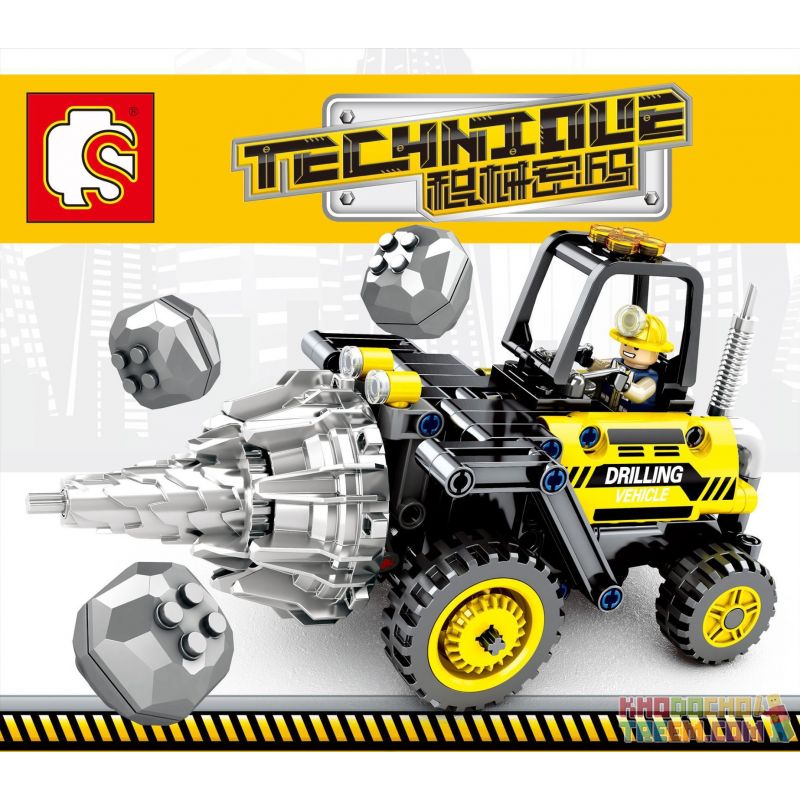 SEMBO 701200 non Lego MÁY KHOAN MÔ PHỎNG bộ đồ chơi xếp lắp ráp ghép mô hình Technic TECHINQUE Kỹ Thuật Công Nghệ Cao Mô Hình Phương Tiện 235 khối