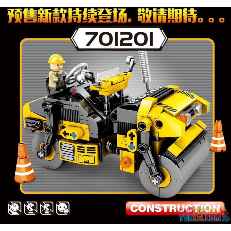 SEMBO 701200 non  MÁY KHOAN MÔ PHỎNG bộ đồ chơi xếp lắp ráp ghép mô hình  TECHINQUE Kỹ Thuật Công Nghệ Cao Mô Hình Phương Tiện 235 khối