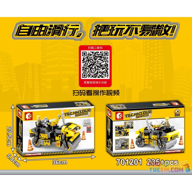 SEMBO 701201 non  CON LĂN TRỐNG ĐÔI bộ đồ chơi xếp lắp ráp ghép mô hình  TECHINQUE Kỹ Thuật Công Nghệ Cao Mô Hình Phương Tiện 235 khối SEMBO 701201 non  CON LĂN TRỐNG ĐÔI bộ đồ chơi xếp lắp ráp ghép mô hình  TECHINQUE Kỹ Thuật Công Nghệ Cao Mô Hình Phương Tiện 235 khối