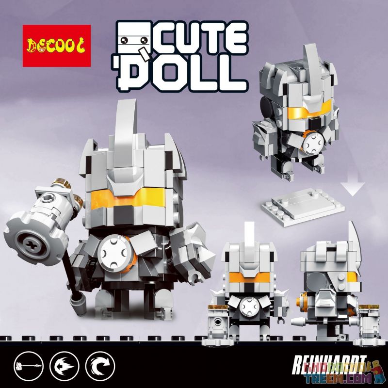 Decool 6851 Jisi 6851 Xếp hình kiểu Lego BRICKHEADZ Reinhardt 141 khối Decool 6851 Jisi 6851 Xếp hình kiểu Lego BRICKHEADZ Reinhardt 141 khối