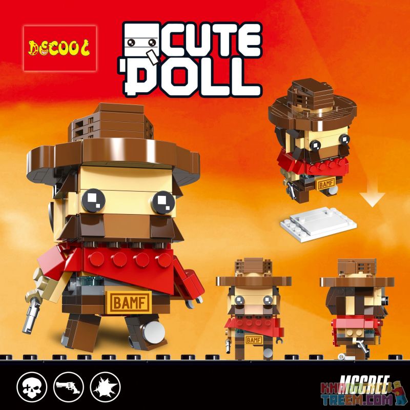 Decool 6853 Jisi 6853 Xếp hình kiểu Lego BRICKHEADZ McRae 143 khối Decool 6853 Jisi 6853 Xếp hình kiểu Lego BRICKHEADZ McRae 143 khối
