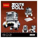 JISI 6857 non Lego WINSTON. bộ đồ chơi xếp lắp ráp ghép mô hình Brickheadz CUTEDOLL WINSTON Nhân Vật Đầu To 161 khối