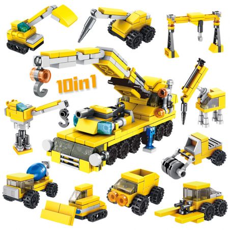 PanlosBrick 633031F 633031G 633031H 633031I 633031J 633031A 633031B 633031C 633031D 633031E Panlos Brick 633031F 633031G 633031H 633031I 633031J 633031A 633031B 633031C 633031D 633031E non  CẦN TRỤC HẠNG NẶNG KẾT HỢP 10 TRONG bộ đồ chơi xếp lắp ráp ghép mô hình City CONSTRUCTION Thành Phố