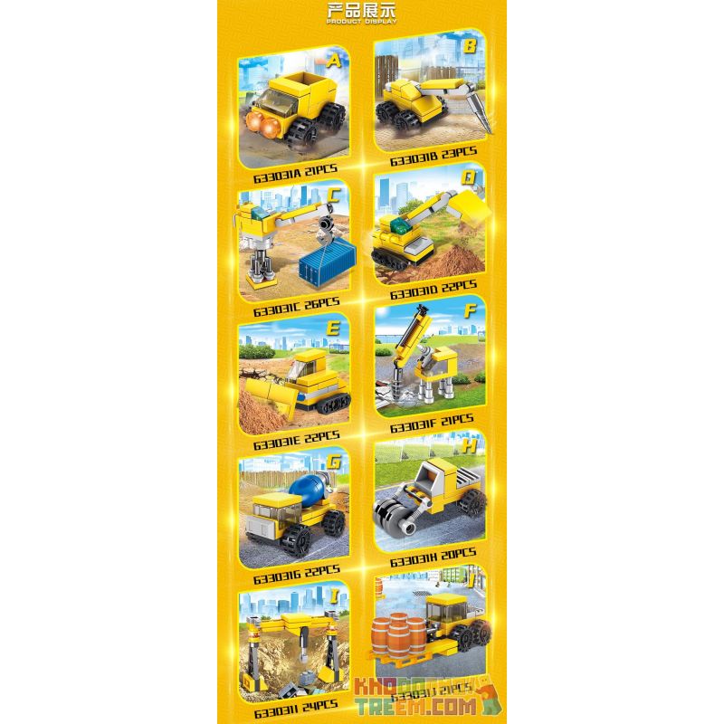 PanlosBrick 633031F 633031G 633031H 633031I 633031J 633031A 633031B 633031C 633031D 633031E Panlos Brick 633031F 633031G 633031H 633031I 633031J 633031A 633031B 633031C 633031D 633031E non  CẦN TRỤC HẠNG NẶNG KẾT HỢP 10 TRONG bộ đồ chơi xếp lắp ráp ghép mô hình City CONSTRUCTION Thành Phố