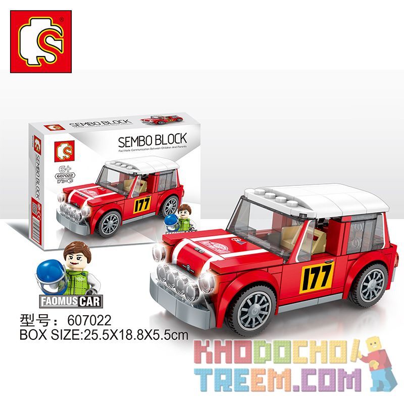 SEMBO 607022 Xếp hình kiểu Lego SPEED CHAMPIONS BMW MINI 173 khối SEMBO 607022 Xếp hình kiểu Lego SPEED CHAMPIONS BMW MINI 173 khối