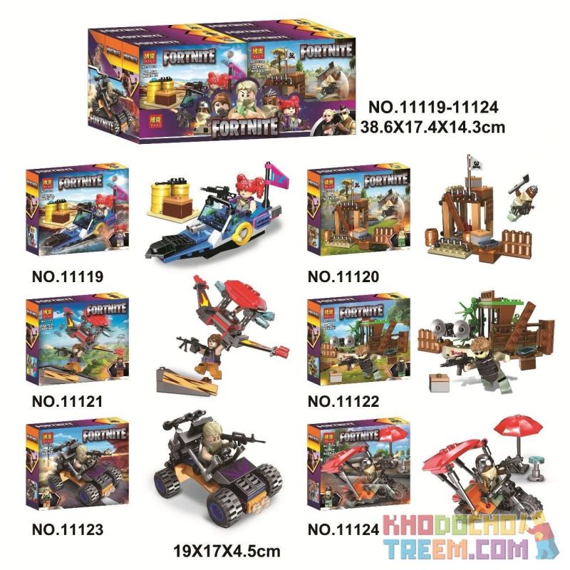 Bela 11124 11119 11120 11121 11122 11123 Lari 11124 11119 11120 11121 11122 11123 non Lego ĐÊM PHÁO ĐÀI 6 CẢNH NHỎ bộ đồ chơi xếp lắp ráp ghép mô hình Fornite FORTNITE Bắn Súng