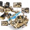 PanlosBrick 621020 Panlos Brick 621020 non  XE TĂNG CHIẾN ĐẤU CHỦ LỰC M1A2 bộ đồ chơi xếp lắp ráp ghép mô hình Transformers SUPER DEFORMATION M1A2 MAIN BATTLE TANK Robot Đại Chiến Người Máy Biến Hình 810 khối