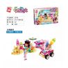 Enlighten 2018 Qman 2018 non  CẮM TRẠI TRÊN BÃI BIỂN bộ đồ chơi xếp lắp ráp ghép mô hình  CHERRY Các Bạn Gái 202 khối
