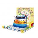 WANGE 2100 non Lego THIỆP SINH NHẬT bộ đồ chơi xếp lắp ráp ghép mô hình Seasonal HAPPY BIRTHDAY! Mùa Lễ Hội 138 khối