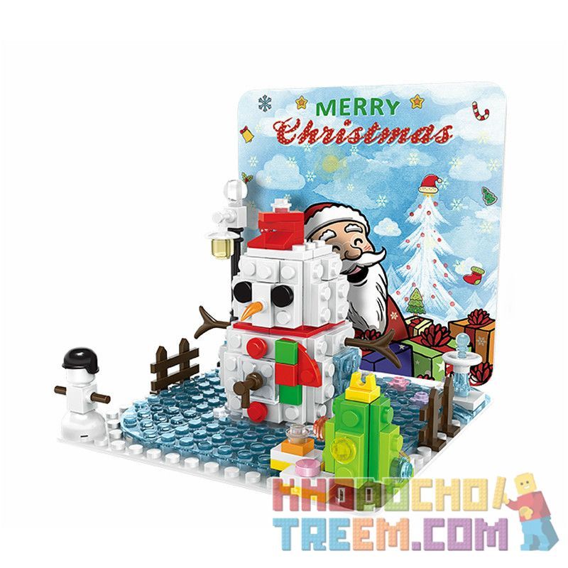 DR.LUCK 2101 WANGE 2101 Xếp hình kiểu Lego CREATOR Merry Christmas! Christmas Pop-up Card Thiệp Giáng Sinh 168 khối DR.LUCK 2101 WANGE 2101 Xếp hình kiểu Lego CREATOR Merry Christmas! Christmas Pop-up Card Thiệp Giáng Sinh 168 khối