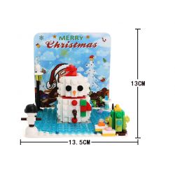 WANGE 2101 non  THIỆP GIÁNG SINH bộ đồ chơi xếp lắp ráp ghép mô hình Creator MERRY CHRISTMAS! Sáng Tạo 168 khối WANGE 2101 non  THIỆP GIÁNG SINH bộ đồ chơi xếp lắp ráp ghép mô hình Creator MERRY CHRISTMAS! Sáng Tạo 168 khối