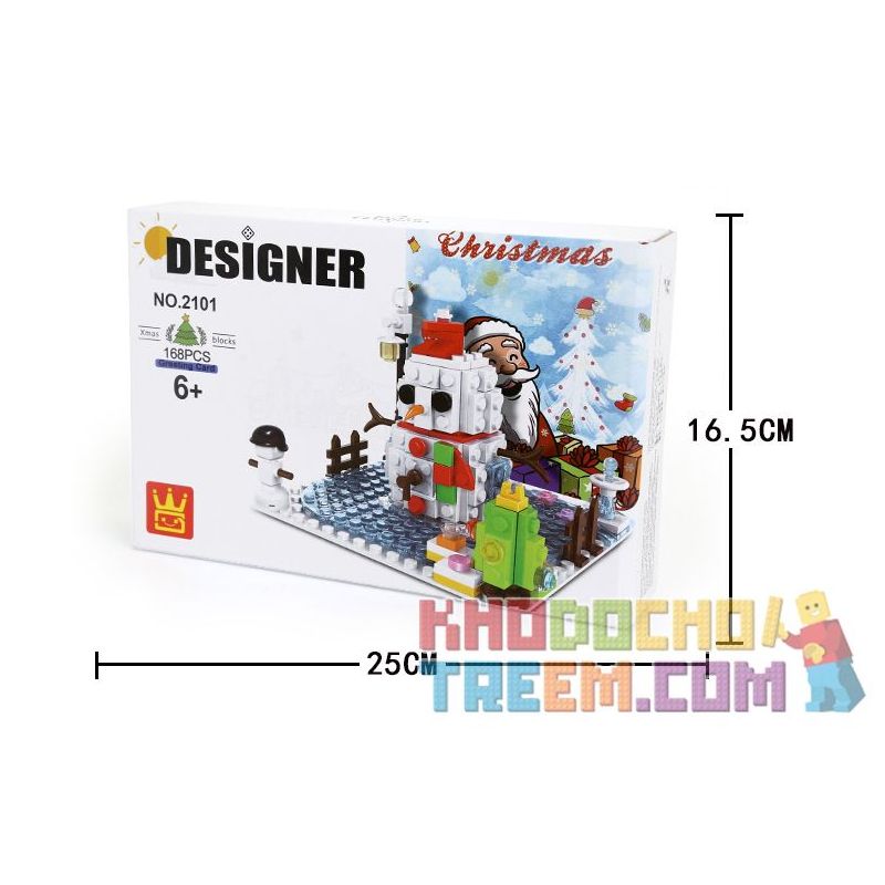 WANGE 2101 non  THIỆP GIÁNG SINH bộ đồ chơi xếp lắp ráp ghép mô hình Creator MERRY CHRISTMAS! Sáng Tạo 168 khối WANGE 2101 non  THIỆP GIÁNG SINH bộ đồ chơi xếp lắp ráp ghép mô hình Creator MERRY CHRISTMAS! Sáng Tạo 168 khối