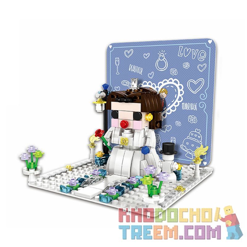 DR.LUCK 2102 WANGE 2102 Xếp hình kiểu Lego Happy Wedding Bride Pop-up Greeting Card Thiệp Chúc Mừng Ba Chiều Cho Cô Dâu 223 khối DR.LUCK 2102 WANGE 2102 Xếp hình kiểu Lego Happy Wedding Bride Pop-up Greeting Card Thiệp Chúc Mừng Ba Chiều Cho Cô Dâu 223 khối