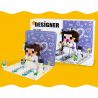 WANGE 2102 non  THIỆP CHÚC MỪNG BA CHIỀU CHO CÔ DÂU bộ đồ chơi xếp lắp ráp ghép mô hình Creator HAPPY WEDDING Sáng Tạo 223 khối