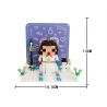 WANGE 2102 non  THIỆP CHÚC MỪNG BA CHIỀU CHO CÔ DÂU bộ đồ chơi xếp lắp ráp ghép mô hình Creator HAPPY WEDDING Sáng Tạo 223 khối