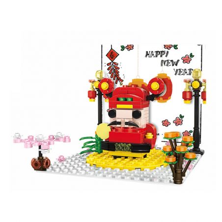 WANGE 2103 non  THẺ POP-UP FORTUNA bộ đồ chơi xếp lắp ráp ghép mô hình Creator KUNG HAI FAT CHOY Sáng Tạo 171 khối