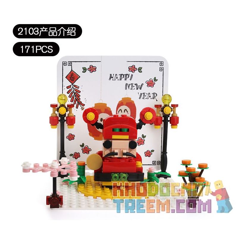 WANGE 2103 non  THẺ POP-UP FORTUNA bộ đồ chơi xếp lắp ráp ghép mô hình Creator KUNG HAI FAT CHOY Sáng Tạo 171 khối WANGE 2103 non  THẺ POP-UP FORTUNA bộ đồ chơi xếp lắp ráp ghép mô hình Creator KUNG HAI FAT CHOY Sáng Tạo 171 khối