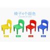 WANGE 68012 non  BÀN HỌC +300 bộ đồ chơi xếp lắp ráp ghép mô hình Basic BUILDING BLOCKS TABLE&300PCS BASIC Khối Cơ Bản 300 khối