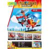 CAYI 2602A 2602B 2602C 2602D non  4 LOẠI XE VÒI RỒNG CAO ÁP bộ đồ chơi xếp lắp ráp ghép mô hình Fire Rescure FIRE HERO Cứu Hỏa 314 khối