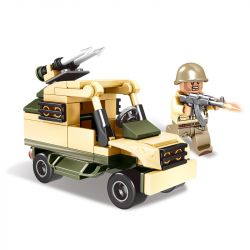 CAYI 2202 non  3 TỔ HỢP PHÁO PHÒNG KHÔNG 4 bộ đồ chơi xếp lắp ráp ghép mô hình Iron Blood Military Spirit IRON BLOOD MILITARY SPIRIT HIGH-ALTITUDE GUN 350 khối