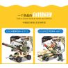 CAYI 2202 non  3 TỔ HỢP PHÁO PHÒNG KHÔNG 4 bộ đồ chơi xếp lắp ráp ghép mô hình Iron Blood Military Spirit IRON BLOOD MILITARY SPIRIT HIGH-ALTITUDE GUN 350 khối