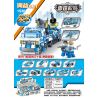 CAYI 1530F 1530G 1530H 1530I 1530A 1530B 1530C 1530D 1530E non  9 TỔ HỢP CHỈ HUY DI ĐỘNG MÁY BAY TẤN CÔNG CARL VÀ SÚNG ĐIỆN TỪ bộ đồ chơi xếp lắp ráp ghép mô hình Police THUNDER POLICE Cảnh Sát 735 khối