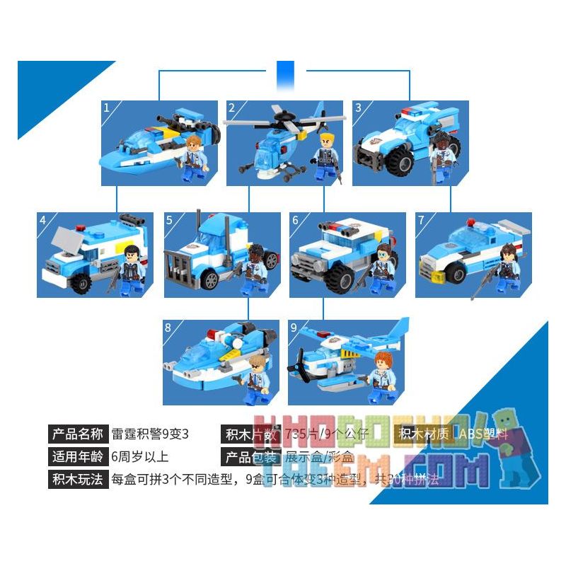 CAYI 1530F 1530G 1530H 1530I 1530A 1530B 1530C 1530D 1530E non  9 TỔ HỢP CHỈ HUY DI ĐỘNG MÁY BAY TẤN CÔNG CARL VÀ SÚNG ĐIỆN TỪ bộ đồ chơi xếp lắp ráp ghép mô hình Police THUNDER POLICE Cảnh Sát 735 khối