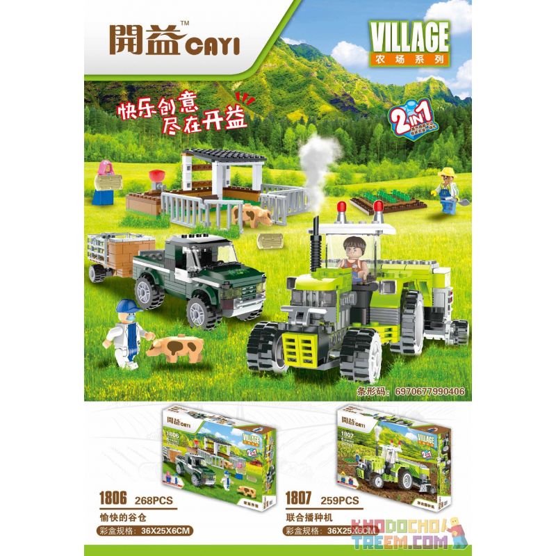 CAYI 1806 non  CHĂN NUÔI GIA SÚC bộ đồ chơi xếp lắp ráp ghép mô hình City VILLAGE Thành Phố 268 khối CAYI 1806 non  CHĂN NUÔI GIA SÚC bộ đồ chơi xếp lắp ráp ghép mô hình City VILLAGE Thành Phố 268 khối