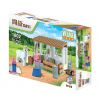 CAYI 1802 non  TRANG TRẠI NUÔI NGỰA bộ đồ chơi xếp lắp ráp ghép mô hình City VILLAGE Thành Phố 155 khối