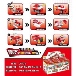 CAYI 2302 non  CHỮA CHÁY SERIES 9 CÁC LOẠI MÁY BAY HỖ TRỢ TRÊN KHÔNG PHƯƠNG TIỆN CỨU HỘ TỐC ĐỘ VÀ TÀU BIỂN bộ đồ chơi xếp lắp ráp ghép mô hình Combined Deformation COMBINED DEFORMATION FIRE Robot Kết Hợp 721 khối