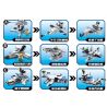 CAYI 2305 non  LOẠT TÀU SÂN BAY 9 MÔ HÌNH CỦA CHUYUN MÁY VẬN TẢI FEIYAN VÀ KHU TRỤC TITAN bộ đồ chơi xếp lắp ráp ghép mô hình Combined Deformation COMBINED DEFORMATION AIRCRAFT CARRIER Robot Kết Hợp 708 khối