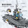 CAYI 2211 non  8 TỔ HỢP TÀU SÂN BAY CHẠY BẰNG NĂNG LƯỢNG HẠT NHÂN bộ đồ chơi xếp lắp ráp ghép mô hình Iron Blood Military Spirit 953 khối