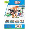 CAYI 3004 non  XE ÉP RÁC bộ đồ chơi xếp lắp ráp ghép mô hình City COMPRESSED GARBAGE TRUCK Thành Phố 383 khối