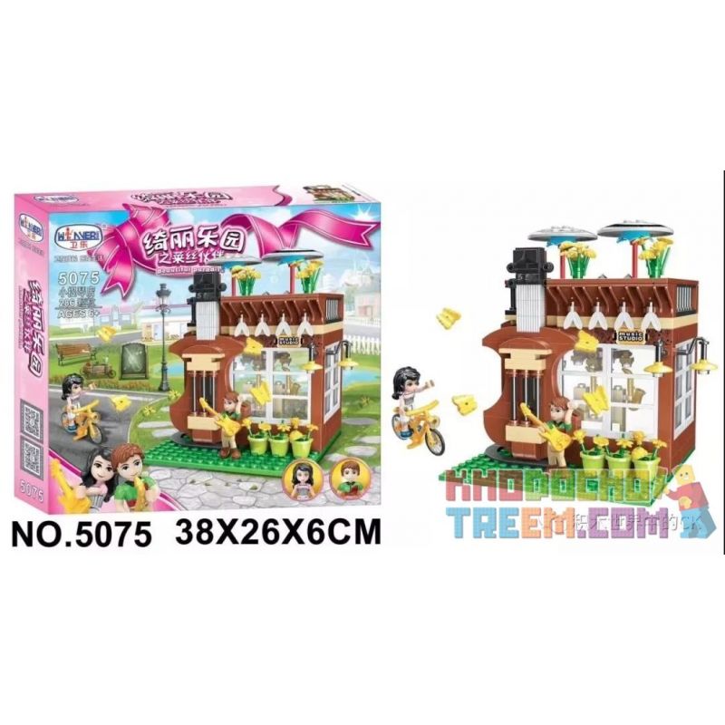 Winner 5075 non Lego CỬA HÀNG VĨ CẦM bộ đồ chơi xếp lắp ráp ghép mô hình Friends Các Bạn Gái 286 khối