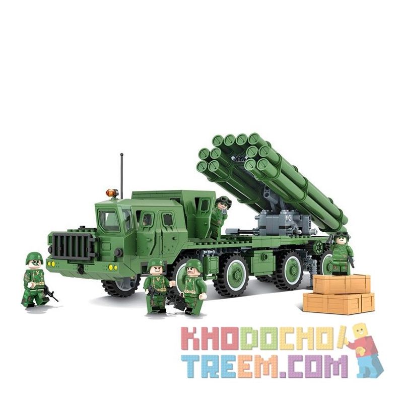 Winner 8104 Xếp hình kiểu Lego TANK BATTLE TankBattle Land War BM30 Self-rocket Tên Lửa Tự Hành BM30 Winner 8104 Xếp hình kiểu Lego TANK BATTLE TankBattle Land War BM30 Self-rocket Tên Lửa Tự Hành BM30
