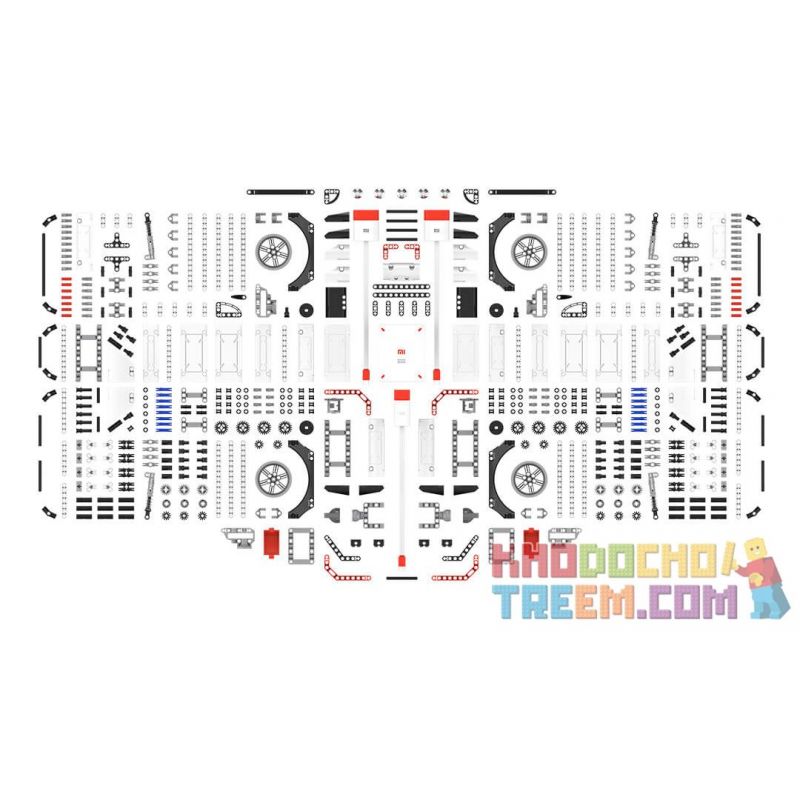 XIAOMI MITU MI ONEBOT YYSQC01IQI 01IQI OBYYC96AIQI 96AIQI non  XE BỐN BÁNH ĐỊA HÌNH bộ đồ chơi xếp lắp ráp ghép mô hình  Kỹ Thuật Công Nghệ Cao Mô Hình Phương Tiện 1500 khối