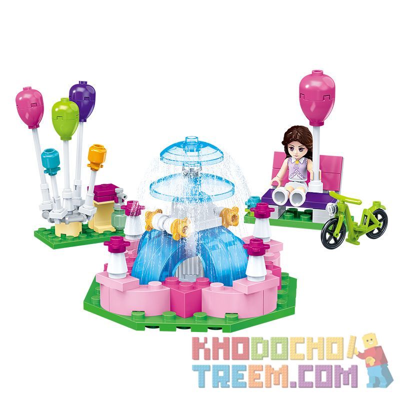 GUDI 9601 Xếp hình kiểu Lego MODERN GIRLS Music Fountain Plaza 122 khối GUDI 9601 Xếp hình kiểu Lego MODERN GIRLS Music Fountain Plaza 122 khối