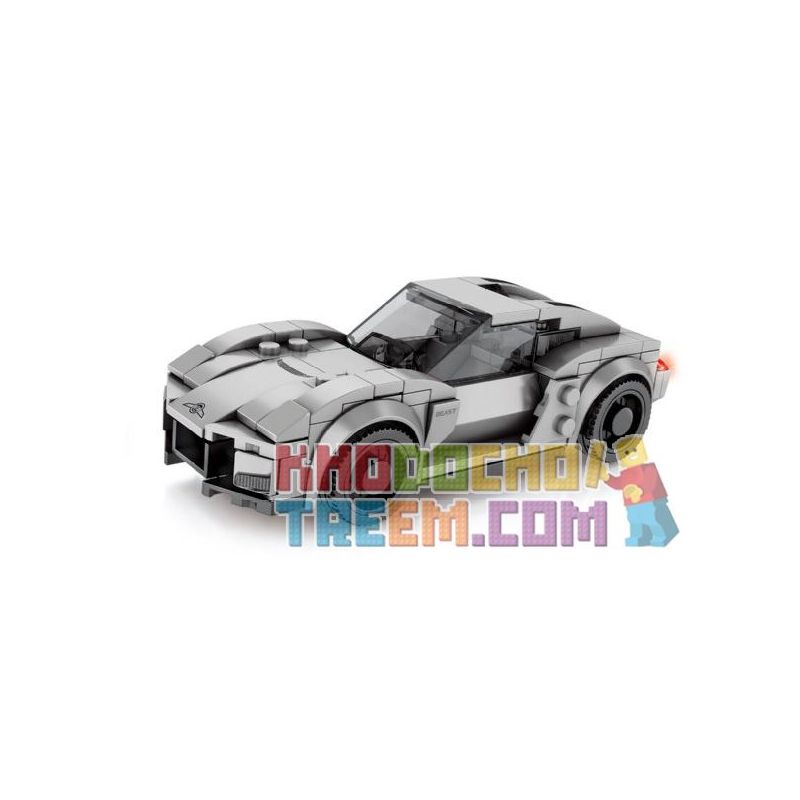 SEMBO 607027 non Lego REZVANI BEAST ALPHA. bộ đồ chơi xếp lắp ráp ghép mô hình Speed Champions Racing Cars FAMOUS CAR Đua Xe Công Thức 183 khối